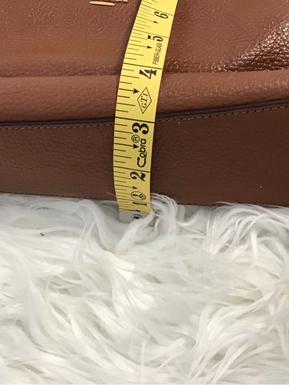 Coach Prairie Satchel Bag 79997 Tan Soft Pebbled Leather Purse No Long Strap - Picture 9 of 15